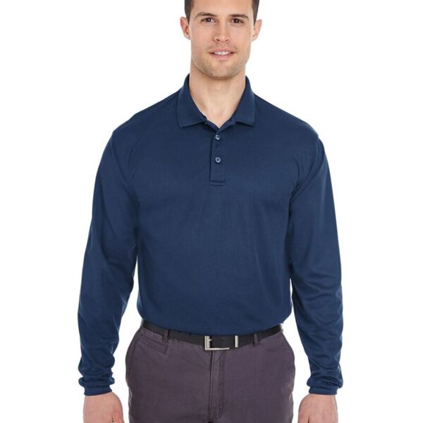 Cool & Dry Long Sleeve Mesh Piqué Polo Thumbnail