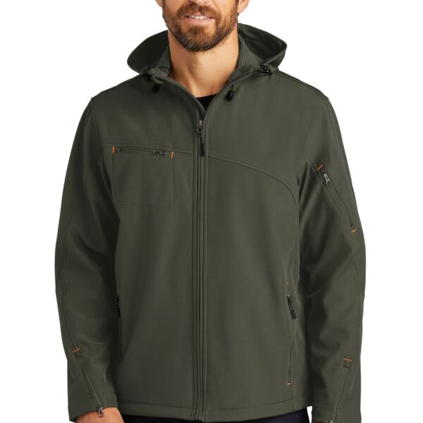 Textured Hooded Soft Shell Jacket Thumbnail