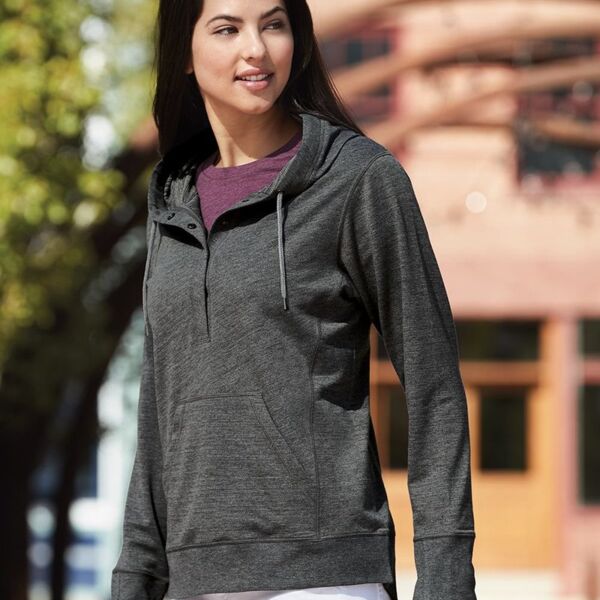 Women’s Omega Stretch Snap-Placket Hooded Pullover Thumbnail